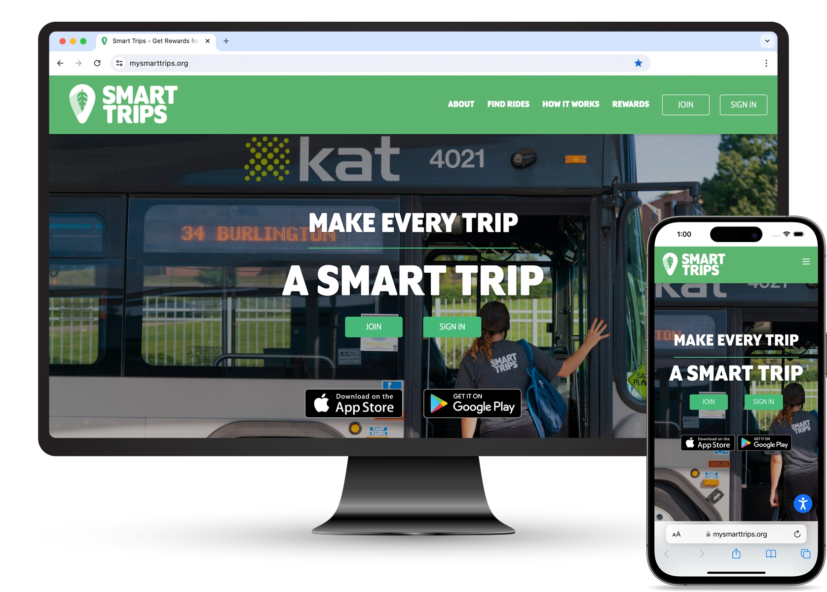 Mobile responsive website