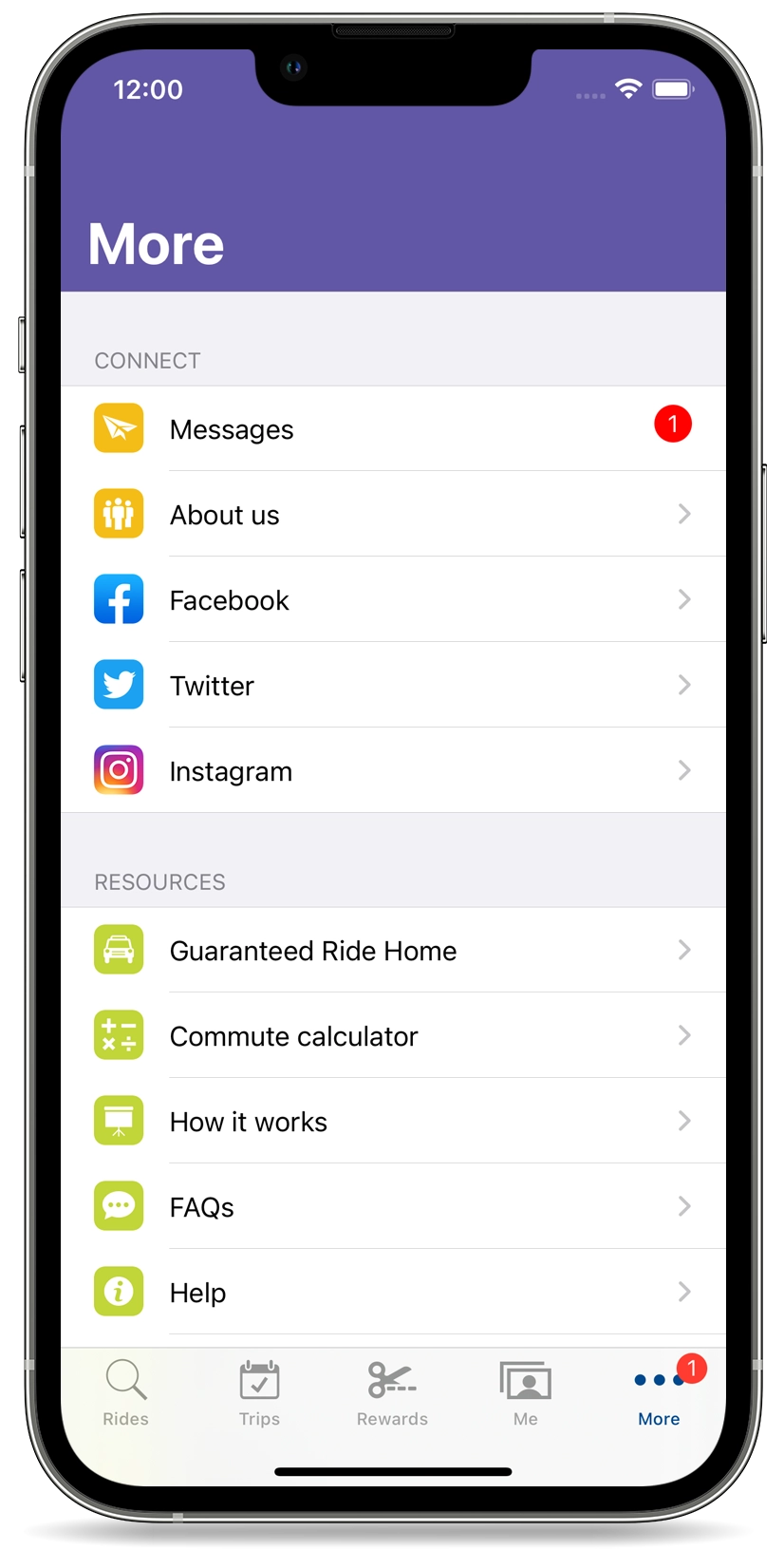 Communications on iPhone app